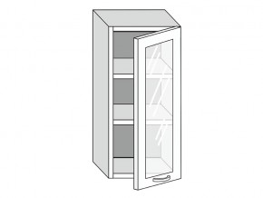 19.40.3 Шкаф настенный (h=913) на 400мм с 1-ой стекл. дверцей в Тавде - tavda.magazin-mebel74.ru | фото
