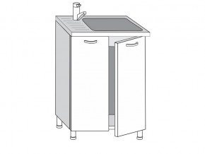2.60.2м Шкаф-стол на 600мм под врезную мойку с 2-мя дверцами в Тавде - tavda.magazin-mebel74.ru | фото