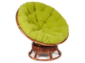 Кресло-качалка Papasan w 23/01 B с подушкой Pecan, флок Олива в Тавде - tavda.magazin-mebel74.ru | фото