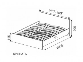 Кровать 1600х2000 ортопедическое основание в Тавде - tavda.magazin-mebel74.ru | фото