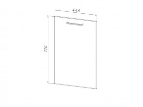 П 45 Комплект для посудомоечной машины 450 мм (цоколь + фасад) ЛДСП в Тавде - tavda.magazin-mebel74.ru | фото