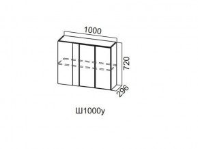 Ш1000у/720 Шкаф навесной 1000/720 (угловой) в Тавде - tavda.magazin-mebel74.ru | фото