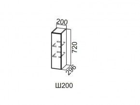 Ш200/720 Шкаф навесной 200/720 в Тавде - tavda.magazin-mebel74.ru | фото