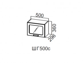 ШГ500с/360 Шкаф навесной 500/360 (горизонт. со стеклом) в Тавде - tavda.magazin-mebel74.ru | фото