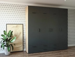 Шкаф распашной 2400К Антрацит в Тавде - tavda.magazin-mebel74.ru | фото