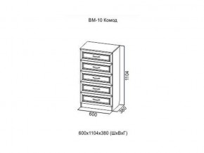 ВМ-10 Комод в Тавде - tavda.magazin-mebel74.ru | фото